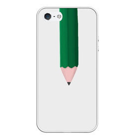 Чехол для iPhone 5/5S матовый с принтом в школу в Курске, Силикон | Область печати: задняя сторона чехла, без боковых панелей | Тематика изображения на принте: карандаш | класс | линейка | перекличка | ручка | уроки | школа