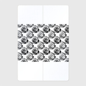 Магнитный плакат 2Х3 с принтом Черно-белый абстрактный узор  в Курске, Полимерный материал с магнитным слоем | 6 деталей размером 9*9 см | абстрактный | винтажный | детский | круги | молодежный | ретро | современный | спирали