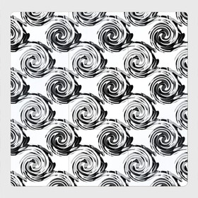 Магнитный плакат 3Х3 с принтом Черно-белый абстрактный узор  в Курске, Полимерный материал с магнитным слоем | 9 деталей размером 9*9 см | абстрактный | винтажный | детский | круги | молодежный | ретро | современный | спирали