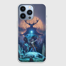 Чехол для iPhone 13 Pro с принтом The Elder Scrolls в Курске,  |  | art | deer | elf | forest | game | magic | moon | night | the elder scrolls | the elder scrolls online | werewolves | wolves | арт | волки | игра | лес | луна | магия | ночь | оборотни | олень | эльф