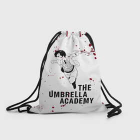 Рюкзак-мешок 3D с принтом Number 5 | The Umbrella Academy (Z) в Курске, 100% полиэстер | плотность ткани — 200 г/м2, размер — 35 х 45 см; лямки — толстые шнурки, застежка на шнуровке, без карманов и подкладки | 5 | dark horse comics | netflix | number 5 | the umbrella academy | umbrella | академия амбрелла | комикс | комильфо | номер 5 | реджинальд харгривз | харгривз | хэйзел