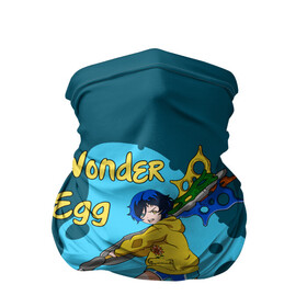 Бандана-труба 3D с принтом Wonder Egg Priority в Курске, 100% полиэстер, ткань с особыми свойствами — Activecool | плотность 150‒180 г/м2; хорошо тянется, но сохраняет форму | Тематика изображения на принте: ai ooto | wonder egg | wonder egg priority | ай ото | аниме | персонажи | приоритет чудо яйца