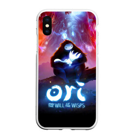 Чехол для iPhone XS Max матовый с принтом Ori and the Will of the Wisps в Курске, Силикон | Область печати: задняя сторона чехла, без боковых панелей | Тематика изображения на принте: adventure | asleep | forest spirit | naru | night | ori and the will of the wisps | orient | pc game | volcanic eruption | дух леса | извержение вулкана | компьютерная игра | нару | ночь | ори | ори и блуждающие огоньки | приключения | спит