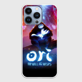 Чехол для iPhone 13 Pro с принтом Ori and the Will of the Wisps в Курске,  |  | adventure | asleep | forest spirit | naru | night | ori and the will of the wisps | orient | pc game | volcanic eruption | дух леса | извержение вулкана | компьютерная игра | нару | ночь | ори | ори и блуждающие огоньки | приключения | спит