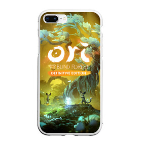 Чехол для iPhone 7Plus/8 Plus матовый с принтом Ori and the Will of the Wisps в Курске, Силикон | Область печати: задняя сторона чехла, без боковых панелей | adventure | forest spirit | night | ori | ori and the will of the wisps | pc game | shimmer | tree | дерево | дух леса | компьютерная игра | мерцание | ночь | ори | ори и блуждающие огоньки | приключения