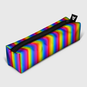 Пенал школьный 3D с принтом Color gradient в Курске, 100% полиэстер | плотная ткань, застежка на молнии | Тематика изображения на принте: градиент | радуга | текстура | текстура градиента | трендовый градиент | тренды | цветной градиент