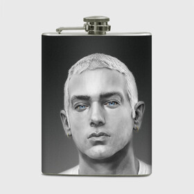 Фляга с принтом EMINEM | ЭМИНЕМ (Z) в Курске, металлический корпус | емкость 0,22 л, размер 125 х 94 мм. Виниловая наклейка запечатывается полностью | Тематика изображения на принте: eminem | hip hop | rap | еминем | зарубежный реп | реп | рэп | эминем