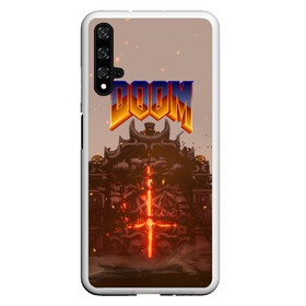 Чехол для Honor 20 с принтом DOOM | ДУМ (Z) в Курске, Силикон | Область печати: задняя сторона чехла, без боковых панелей | demons | devil | doom | doom eternal | doom slayer | doomguy | hell | slayer | ад | вега | демоны | дум | икона греха | какодемон | манкубус | солдат рока | элементаль боли