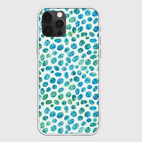 Чехол для iPhone 12 Pro Max с принтом Драгоценные зеленые камешки в Курске, Силикон |  | абстракция | блестящие | драгоценные камни | зеленый | изумрудный | пятна