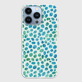 Чехол для iPhone 13 Pro с принтом Драгоценные зеленые камешки в Курске,  |  | абстракция | блестящие | драгоценные камни | зеленый | изумрудный | пятна