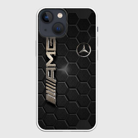 Чехол для iPhone 13 mini с принтом MERCEDES LOGO BRONZE в Курске,  |  | amg | mercedes | авто | автомобиль | иномарка | логотип | машина | мерс | мерседес | соты | стальная броня | текстура