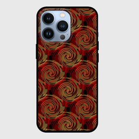 Чехол для iPhone 13 Pro с принтом Красно оливковый ретро в Курске,  |  | Тематика изображения на принте: абстрактный | детский | кольца | коричневый | красный | круги | модный | молодежный | оливковый | ретро