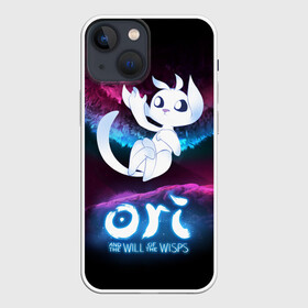 Чехол для iPhone 13 mini с принтом Ori and the Will of the Wisps в Курске,  |  | adventure | fairy forest | night | ori | ori and the will of the wisps | pc game | spirit of the forest | дух леса | компьютерная игра | ночь | ори | ори и блуждающие огоньки | приключения | сказочный лес