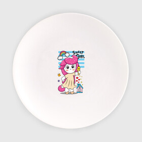 Тарелка с принтом Милая девочка пони  в Курске, фарфор | диаметр - 210 мм
диаметр для нанесения принта - 120 мм | девочка | единорог | маленькая девочка | милашка | милая | пони
