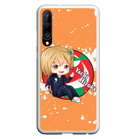 Чехол для Honor P30 с принтом Yachi Hitoka | Haikyu | Волейбол (Z) в Курске, Силикон | Область печати: задняя сторона чехла, без боковых панелей | haikuu | haikyu | haikyuu | yachi hitoka | волейбол | сёё | сёё хината | спортивная манга | хайку | хайкю | хината