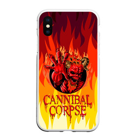 Чехол для iPhone XS Max матовый с принтом Cannibal Corpse | Труп Канниба в Курске, Силикон | Область печати: задняя сторона чехла, без боковых панелей | Тематика изображения на принте: cannibal | cannibal corpse | corpse | death metal | deathgrind | алекс уэбстер | брутальный дэт метал | дэт метал | дэтграйнд | пол мазуркевич | роб барретт | труп каннибала