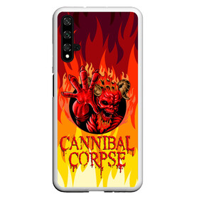 Чехол для Honor 20 с принтом Cannibal Corpse | Труп Канниба в Курске, Силикон | Область печати: задняя сторона чехла, без боковых панелей | Тематика изображения на принте: cannibal | cannibal corpse | corpse | death metal | deathgrind | алекс уэбстер | брутальный дэт метал | дэт метал | дэтграйнд | пол мазуркевич | роб барретт | труп каннибала