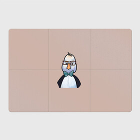 Магнитный плакат 3Х2 с принтом Умная птица  в Курске, Полимерный материал с магнитным слоем | 6 деталей размером 9*9 см | bird | brain | scientist | голубь | мозг | очки | пингвин | птица | учёный