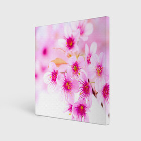 Холст квадратный с принтом Весеннее цветение вишни в Курске, 100% ПВХ |  | Тематика изображения на принте: бутоны | весна | девушкам | красивые | розовые | сакура | цветение | цветы | яблоня