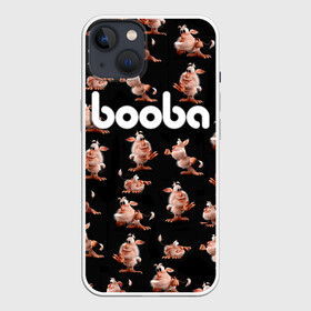 Чехол для iPhone 13 с принтом Booba в Курске,  |  | anime | booba | brownie | cartoon   tv series | childrens | different poses | inquisitive | mysterious character | аниме | буба | детский | домовой | загадочный персонаж | любознательный | мульт   сериал | разные позы