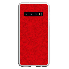 Чехол для Samsung Galaxy S10 с принтом Ярко-красный мраморный узор в Курске, Силикон | Область печати: задняя сторона чехла, без боковых панелей | абстрактный | алый | камень | красный | красный мрамор | мрамор | мраморный узор | современный