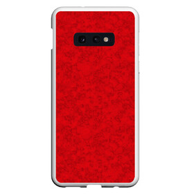 Чехол для Samsung S10E с принтом Ярко-красный мраморный узор в Курске, Силикон | Область печати: задняя сторона чехла, без боковых панелей | Тематика изображения на принте: абстрактный | алый | камень | красный | красный мрамор | мрамор | мраморный узор | современный
