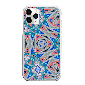 Чехол для iPhone 11 Pro матовый с принтом Серо-синий абстрактный узор  в Курске, Силикон |  | Тематика изображения на принте: абстрактный | асимметричный | креативный | молодежный | серый | синий | современный