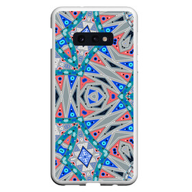Чехол для Samsung S10E с принтом Серо-синий абстрактный узор  в Курске, Силикон | Область печати: задняя сторона чехла, без боковых панелей | абстрактный | асимметричный | креативный | молодежный | серый | синий | современный