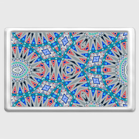 Магнит 45*70 с принтом Серо-синий абстрактный узор  в Курске, Пластик | Размер: 78*52 мм; Размер печати: 70*45 | абстрактный | асимметричный | креативный | молодежный | серый | синий | современный