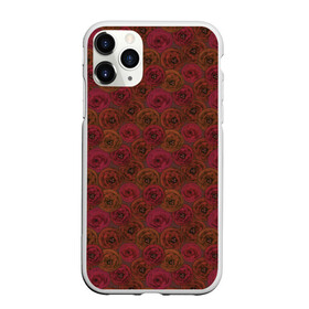 Чехол для iPhone 11 Pro матовый с принтом Цветочный коричневый ретро в Курске, Силикон |  | абстрактный | в горошек | коричневый | модный | ретро | цветочный узор | цветы