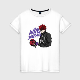 Женская футболка хлопок с принтом Vinny Hong в Курске, 100% хлопок | прямой крой, круглый вырез горловины, длина до линии бедер, слегка спущенное плечо | anime | manhwa | vinny hong | windbreaker | аниме | ветролом | манга | манхва