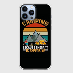 Чехол для iPhone 13 Pro Max с принтом Camping в Курске,  |  | Тематика изображения на принте: camp | camping | retro | travel | винтаж | интроверт | кемпинг | отдых | отпуск | приключение | ретро | социопат | туризм | турист | туристические | юмор