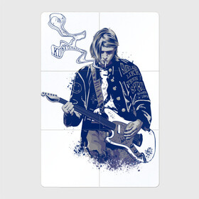 Магнитный плакат 2Х3 с принтом Курт Кобейн в Курске, Полимерный материал с магнитным слоем | 6 деталей размером 9*9 см | cobain | kurt | nirvana | кобейн | курт | нирвана | рок