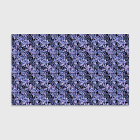 Бумага для упаковки 3D с принтом Сине-фиолетовый цветочный узор в Курске, пластик и полированная сталь | круглая форма, металлическое крепление в виде кольца | однотонный | ретро | синие цветы | темный узор | цветочный узор | цветы