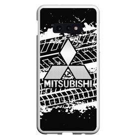 Чехол для Samsung S10E с принтом MITSUBISHI СЛЕДЫ ШИН в Курске, Силикон | Область печати: задняя сторона чехла, без боковых панелей | mitsubishi | авто | автомобиль | лого | логотип | митсубиси | митсубиши | текстура