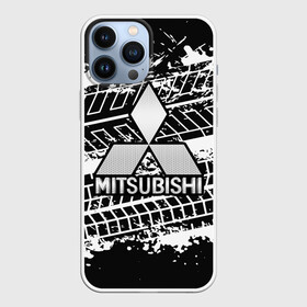 Чехол для iPhone 13 Pro Max с принтом MITSUBISHI СЛЕДЫ ШИН в Курске,  |  | mitsubishi | авто | автомобиль | лого | логотип | митсубиси | митсубиши | текстура