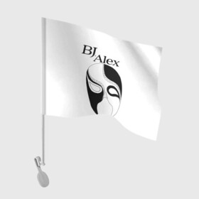 Флаг для автомобиля с принтом Маска BJ Alex в Курске, 100% полиэстер | Размер: 30*21 см | alex | bj | bj alex | алекс | ан джи вон | аниме | дживон | маска | сенен ай | стример