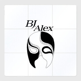 Магнитный плакат 3Х3 с принтом Маска BJ Alex в Курске, Полимерный материал с магнитным слоем | 9 деталей размером 9*9 см | alex | bj | bj alex | алекс | ан джи вон | аниме | дживон | маска | сенен ай | стример