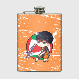 Фляга с принтом Kageyama tobio | Haikyu (Z) в Курске, металлический корпус | емкость 0,22 л, размер 125 х 94 мм. Виниловая наклейка запечатывается полностью | Тематика изображения на принте: haikuu | haikyu | haikyuu | kageyama | kageyama tobio | tobio | волейбол | спортивная манга | хайку | хайкю