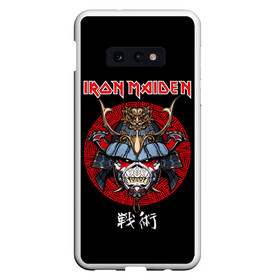 Чехол для Samsung S10E с принтом Iron Maiden, Senjutsu в Курске, Силикон | Область печати: задняя сторона чехла, без боковых панелей | iron maiden | senjutsu | айрон мейден | группы | музыка | рок | самурпй | хеви метал | череп