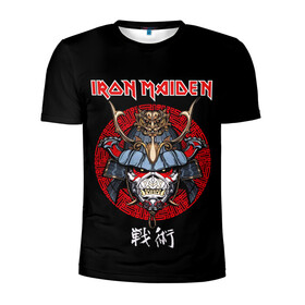 Мужская футболка 3D спортивная с принтом Iron Maiden, Senjutsu в Курске, 100% полиэстер с улучшенными характеристиками | приталенный силуэт, круглая горловина, широкие плечи, сужается к линии бедра | iron maiden | senjutsu | айрон мейден | группы | музыка | рок | самурпй | хеви метал | череп