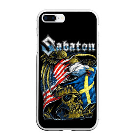 Чехол для iPhone 7Plus/8 Plus матовый с принтом Sabaton в Курске, Силикон | Область печати: задняя сторона чехла, без боковых панелей | Тематика изображения на принте: heavy metal | heroes | sabaton | the great war | the last stand | группы | метал | музыка | сабатон | хэви метал