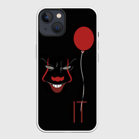 Чехол для iPhone 13 с принтом Pennywise it в Курске,  |  | Тематика изображения на принте: it | pennywise | клоун | красный шарик | оно | пеннивайз