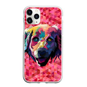 Чехол для iPhone 11 Pro матовый с принтом Радужный пёс в Курске, Силикон |  | Тематика изображения на принте: animal | dog | звери | пёс | пёсель | радужный | собака | собакен
