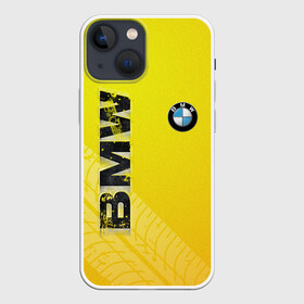Чехол для iPhone 13 mini с принтом BMW СЛЕДЫ ШИН | БМВ в Курске,  |  | bmw | авто | автомобиль | бмв | логотип | марка | машина | надпись | текстура