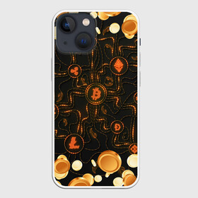 Чехол для iPhone 13 mini с принтом Криптовалюта | Crypto (Z) в Курске,  |  | binance coin | bitcoin | blockchain | btc | cardano | crypto | ethereum | litecoin | polkadot | tether | xrp | биткоин | блокчейн | валюта | деньги | криптовалюта | майнер | майнинг | цифровая валюта | цифровое золото | эфир