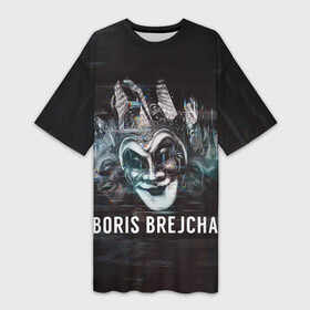 Платье-футболка 3D с принтом Boris Brejcha  Mask в Курске,  |  | boris brejcha | brejcha | dj | high tech | music | techno | trans | борис брейча | брейча | брейча диджей | диджей | минимал | музыка | музыкант | техно | транс