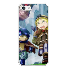 Чехол для iPhone 5/5S матовый с принтом Made in Abyss / Созданный в Бездне в Курске, Силикон | Область печати: задняя сторона чехла, без боковых панелей | Тематика изображения на принте: made in abyss | nanachi | regu | riko | бездна | нанати | наначи | рег | рико | рэг | сделано в бездне | созданный в бездне