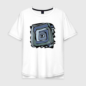 Мужская футболка хлопок Oversize с принтом Интернет в Курске, 100% хлопок | свободный крой, круглый ворот, “спинка” длиннее передней части | абстракция | графика | рисунок | серый | цвет