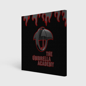 Холст квадратный с принтом The Umbrella Academy | Академи в Курске, 100% ПВХ |  | dark horse comics | the umbrella academy | umbrella | академия амбрелла | комикс | комильфо